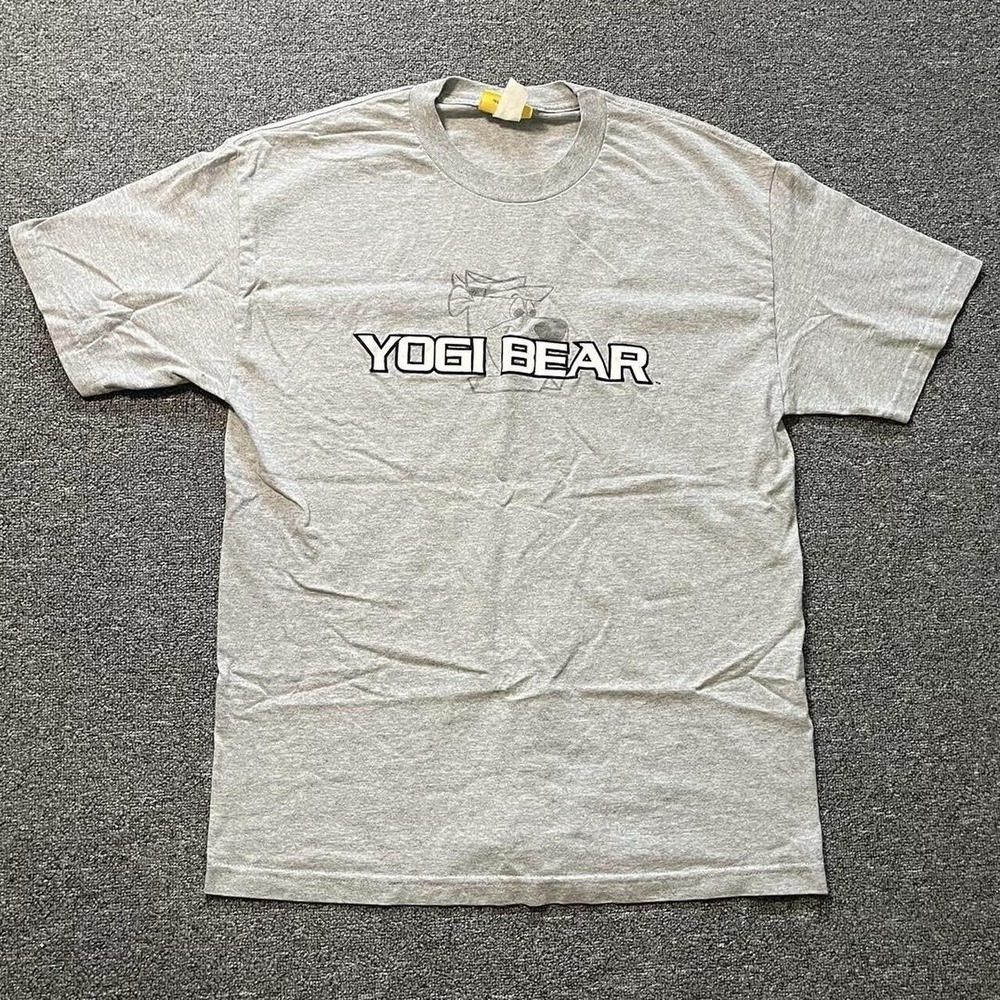 Mens Hanna Barbera Collection Yogi Bear Graphic T Shirt Grey‎ Large